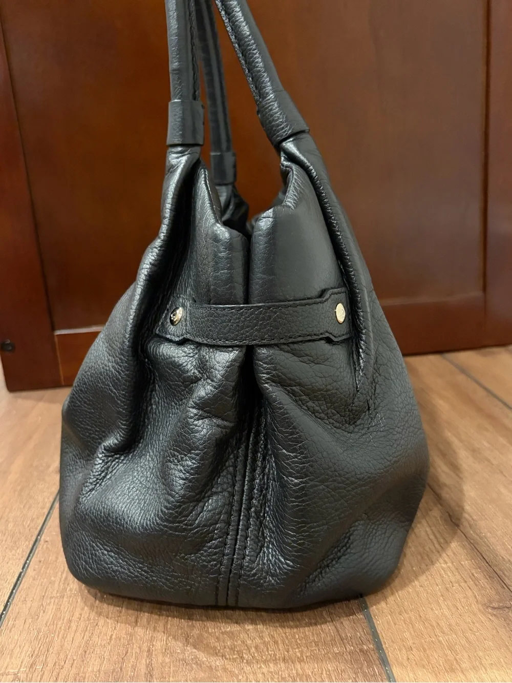 kate spade New York Black Leather Tote Bag